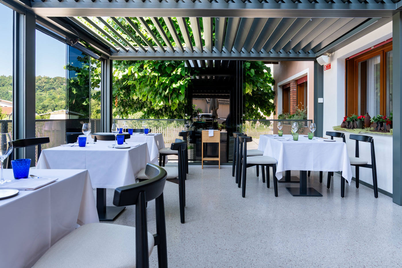 Sala del ristorante stellato Locanda San Lorenzo a Puos d’Alpago
